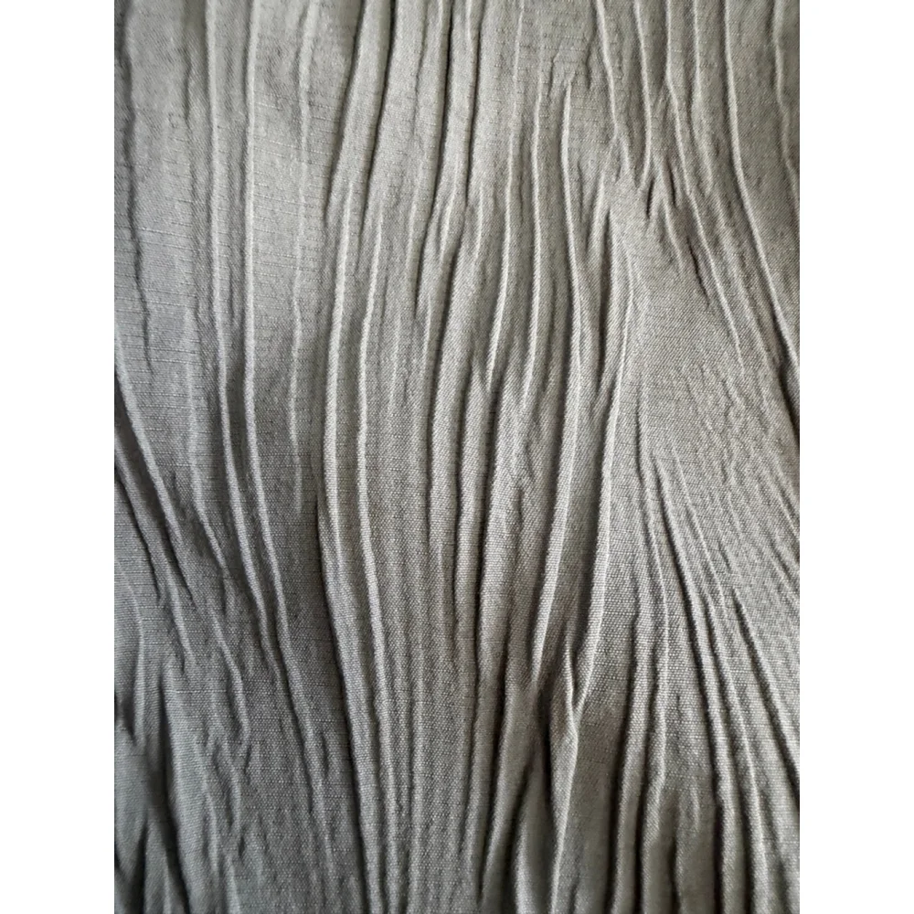 Gray Textured Pillow Shams Set of 2 Crinkle Pleated Standard Queen Bedding 20x26